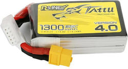 Tattu R-Line V4 Baterie Li-Po 14.8V 1300mAh XT60 pentru Vehicul RC
