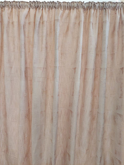 Palatex Curtain with Pencil Pleat Caramel Brown 270x290cm