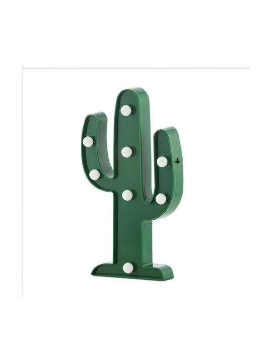 Decorative Lamp Cactus LED Battery Green