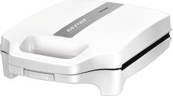 MPM MOP-35 1600W pentru for 2 Sandwiches Sandvișuri Albă