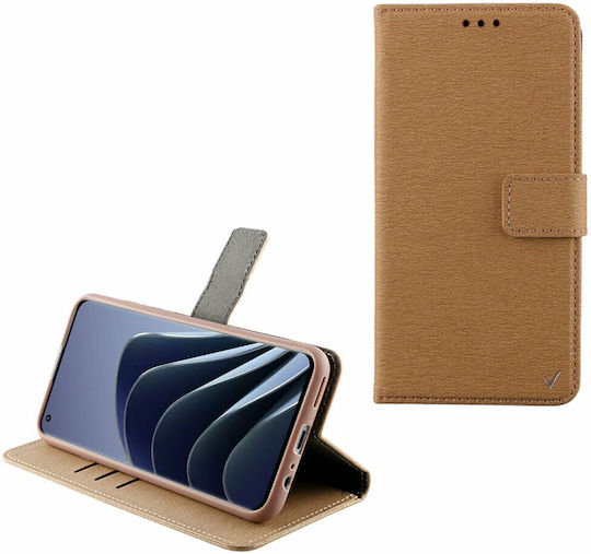 Volte-Tel Allure Magnet Brieftasche Synthetisches Leder Braun (OnePlus 10 Pro)