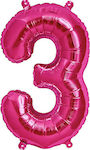 40" Μπαλόνι Φούξια Αριθμός 3
