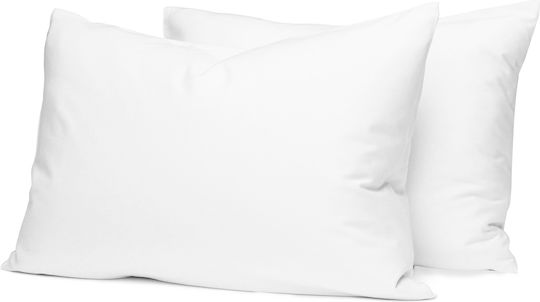 Palatex Solid Σετ Μαξιλαροθήκες White 50x70εκ.
