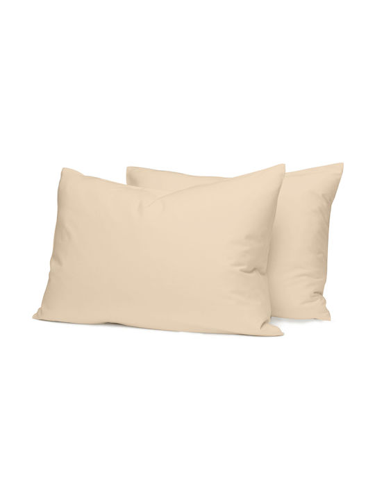 Palatex Solid Pillowcase Set Macadamia 50x70cm.