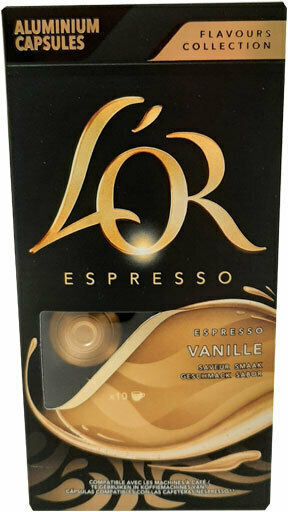 L'Or Kapseln Espresso Vanille Kompatibel mit Maschine Nespresso 10Mützen