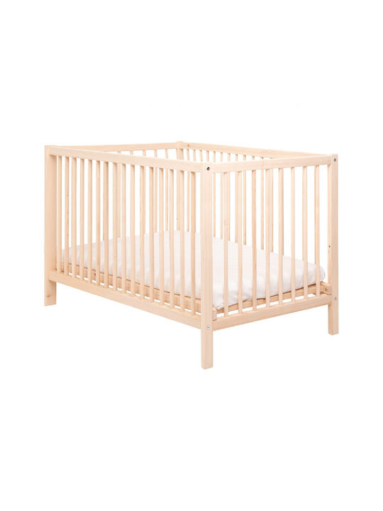 HomeMarkt Baby Crib Miko Brown with Mattress 70x140cm