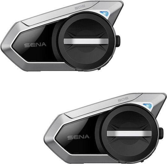 Sena 50S Dual Intercom for Motorcycle Helmet with Bluetooth