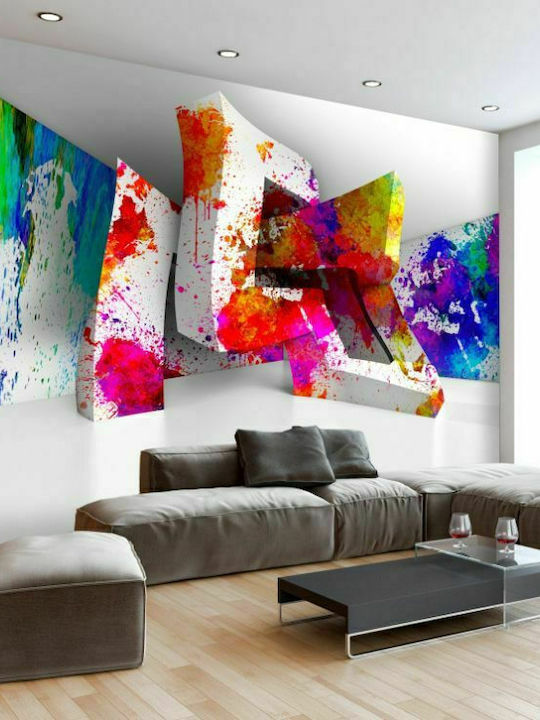 Self-adhesive Wall Mural Three-dimensional Shapes 98x70cm