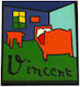 Synchronia Vincent Rectangular Set of Magnets Wooden 6cm 1pcs