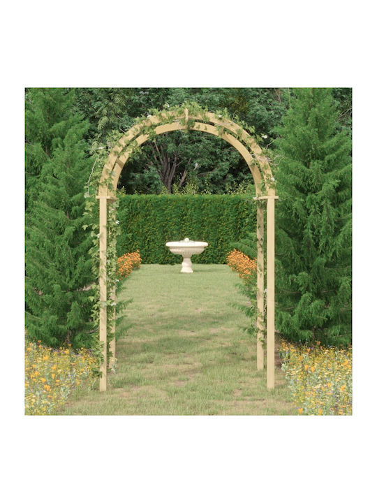 Wood Arch Brown 243x141cm