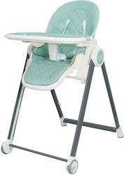 FreeOn Sven Pliabil Scaun de masă pentru bebeluși cu cadru din plastic și scaun din material textil Verde