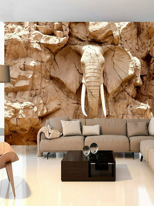 Fototapet de Perete 100x70cm Stone Elephant (South Africa) Tesatura Bej