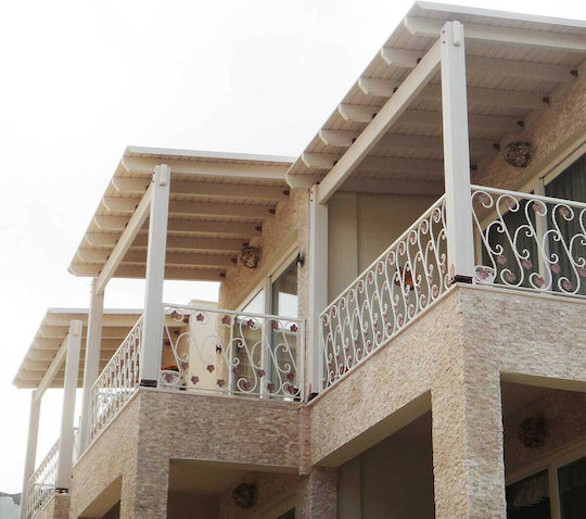 Garden Pergola Made of Plastic with Ceiling 300x300cm