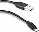 SBS Regular USB 2.0 to micro USB Cable Μαύρο 1.5m (CABLEMICROC15K)