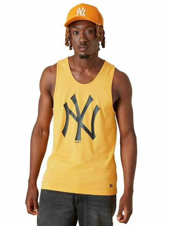New Era New York Yankees MLB Team Ανδρική Μπλούζα Αμάνικη Κίτρινη