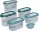 Joseph Joseph Set of 5 General Use Food Jars with Plastic Transparent Lid 1300ml