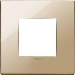 Vimar Eikon Exe Switch Frame 1 Position in Gold...