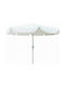 Circular Garden Parasol Metal White Diameter 2.7m