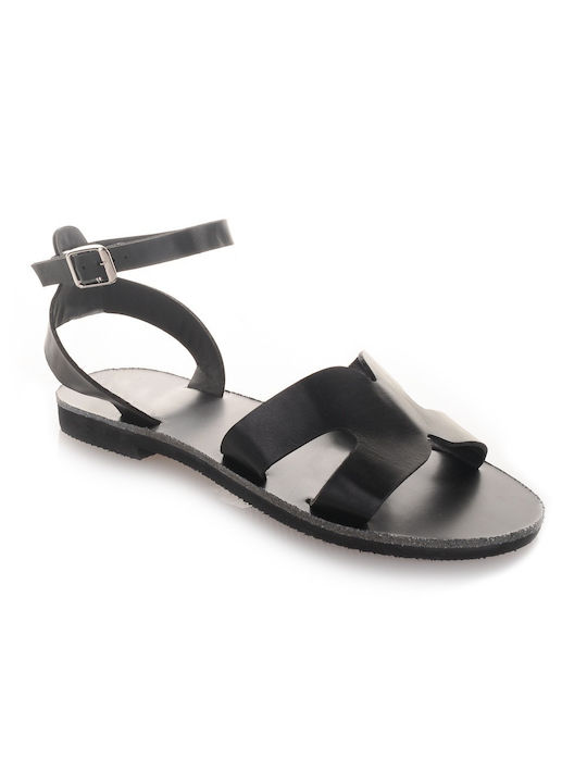 Famous Shoes Women's Flat Sandals With a strap In Black Colour