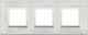 Vimar Eikon Horizontal Switch Frame 3-Slots Gra...