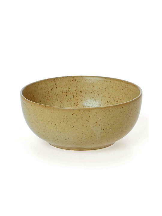 Cryspo Trio Cereal Serving Bowl Round made of Porcelain Sandy with Diameter 16cm