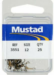 Mustad 3551 Set de Ancore pentru Pescuit 25buc No12