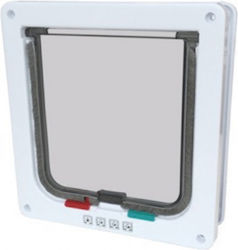 M-Pets Dog And Cat Door Made Of White Plastic