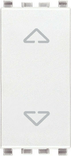 Vimar Eikon Front Plate Wall Push Roller Shutter Button without Frame White 20061.B