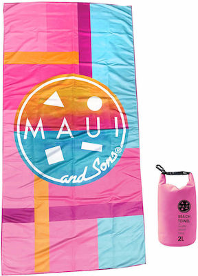 Maui & Sons Original Surf Prosop de Corp Microfibră Multicolor 180x90cm.
