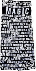 Magic Bee Πετσέτα Θαλάσσης σε Μαύρο χρώμα 140x70cm