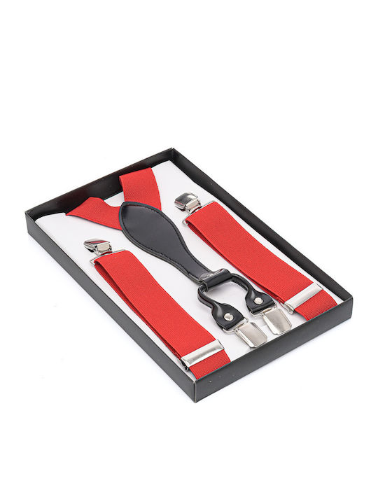 Unounouno Suspenders Monochrome Red