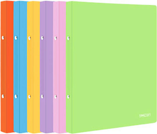 Metron Clipboard with 2 Rings 2/32 for Paper A4 Multicolour (Μiscellaneous colours) 1pcs