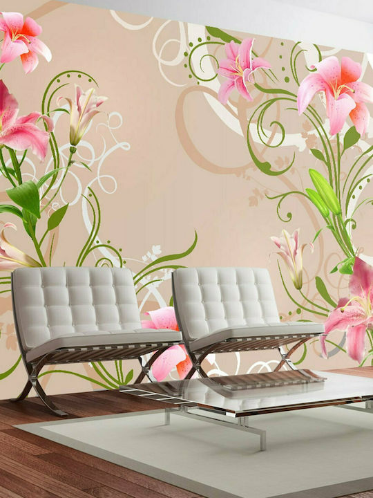 Fototapet de Perete 400x280cm Subtle beauty of the lilies Tesatura