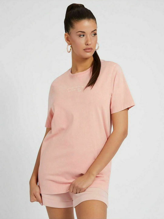 Guess Alyssia Γυναικείο T-shirt Ροζ