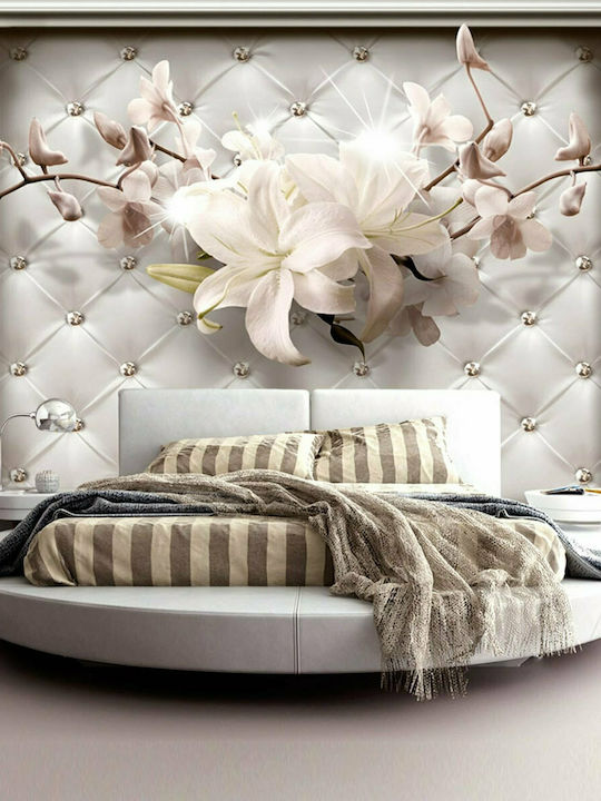 Wall Mural Royal Elegance Fabric White 400x280cm