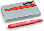 Lamy T10 Replacement Ink for Pen in Red color