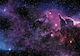 Autocolantă Fototapet de Perete 98x70cm Purple Nebula Violet