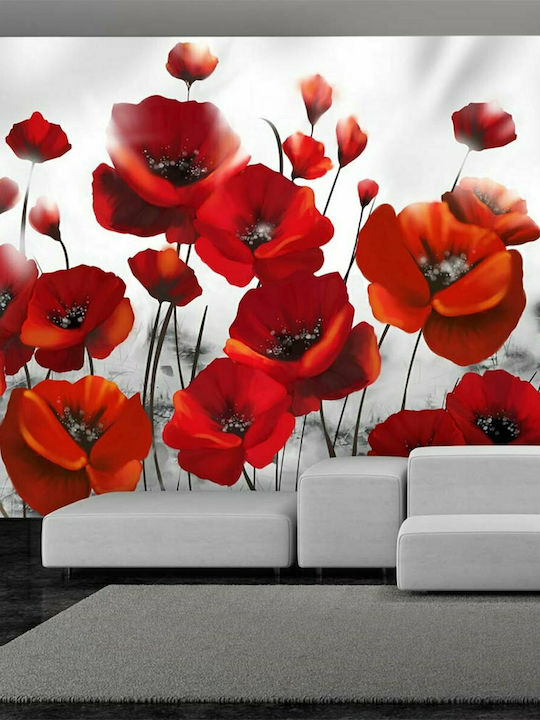 Fototapet de Perete 200x140cm Poppies in the Moonlight Tesatura