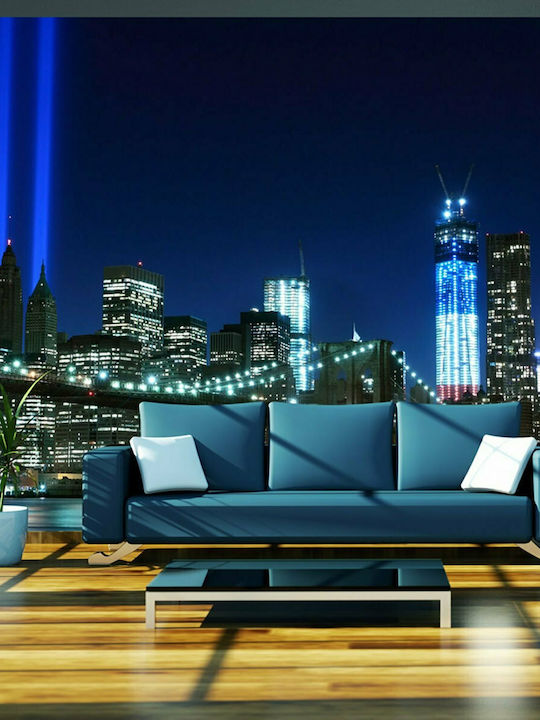 Fototapet de Perete 350x270cm Floodlights over NYC Tesatura