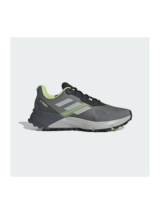 Terrex Soulstride Мъжки Спортни обувки Планинско бягане Сиво Четири / Сиво Две / Pulse Lime