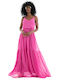 Only Sommer Maxi Kleid Fuchsie