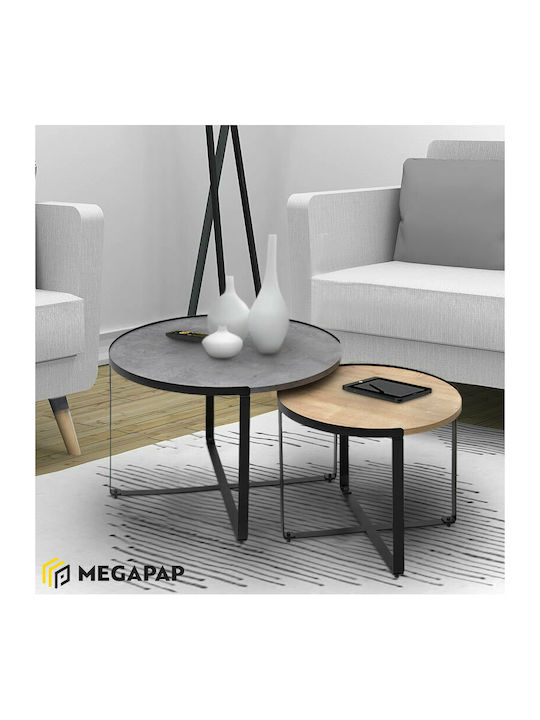 Round Zigon Set Davis Wooden Anthracite / Sonom...