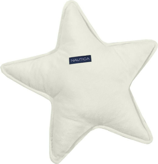 Nautica Pernă Decorativă pentru Pătuț Stea Velur Ecru 37x37cm