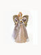 Aca Weihnachtsfigur Stoff Cherub Gold 40x12cm