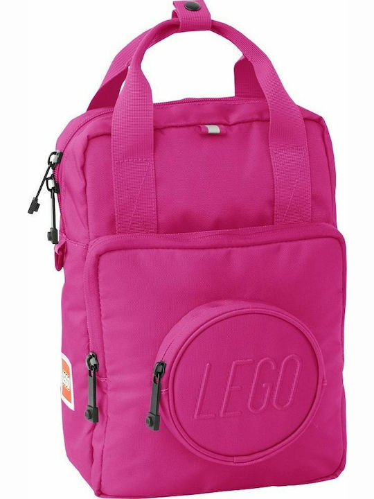 Lego Brick 1x1 School Bag Backpack Kindergarten in Fuchsia color 7lt