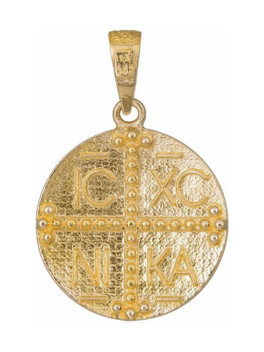 Pendant Kids Talisman Double Sided Constantine from Gold 14K