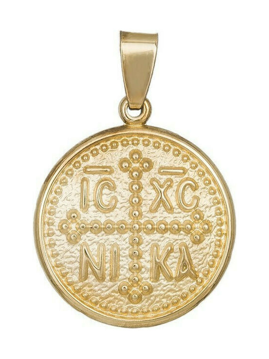 Pendant Kids Talisman Double Sided Constantine from Gold 9K