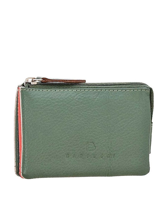 Small Leather Women's Wallet with RFID Khaki