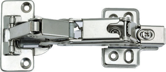 Metallic Cabinet Hinge Corner with Brake 170° 16mm