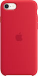 Apple Silicone Case Umschlag Rückseite Silikon Red (iPhone SE 2022/2020/8/7) MN6H3ZM/A